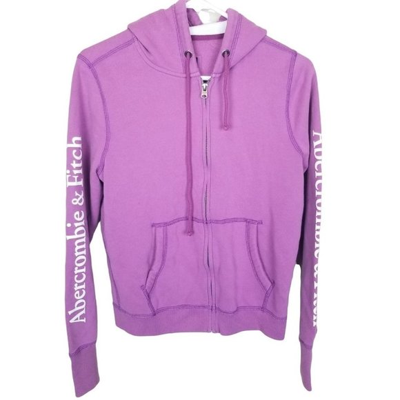 Abercrombie & Fitch Womens S Purple Spell Out Slee - Picture 1 of 8